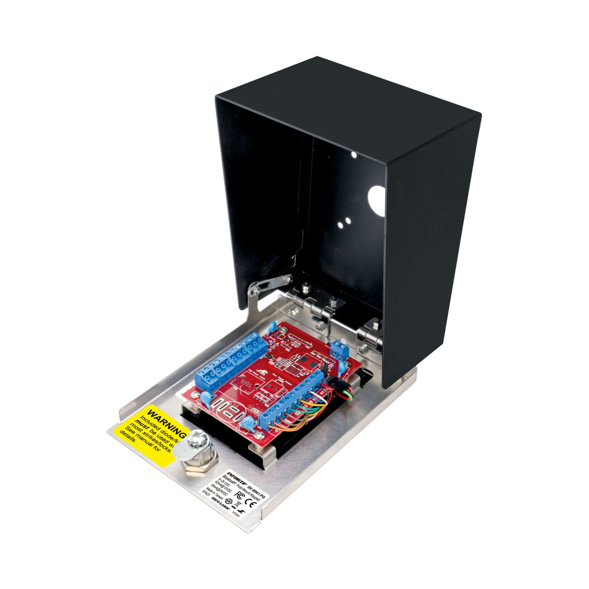 Seco-Larm SK-B941-PQ Bluetooth Keypad & Proximity Reader, showing front panel open