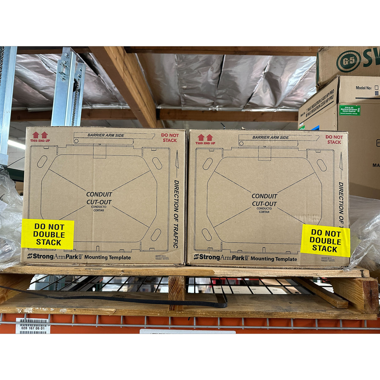 STRONGARMPARK DCS14 concrete pad mounting template