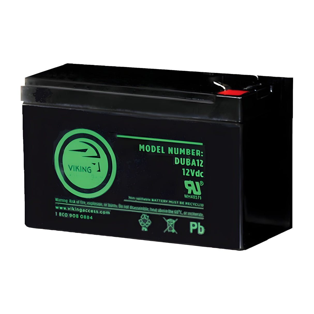 Viking Access DUBA12 Battery 7ah (facing front)