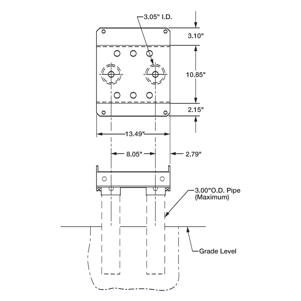 Soporte de tubería Viking VAG5PSKT