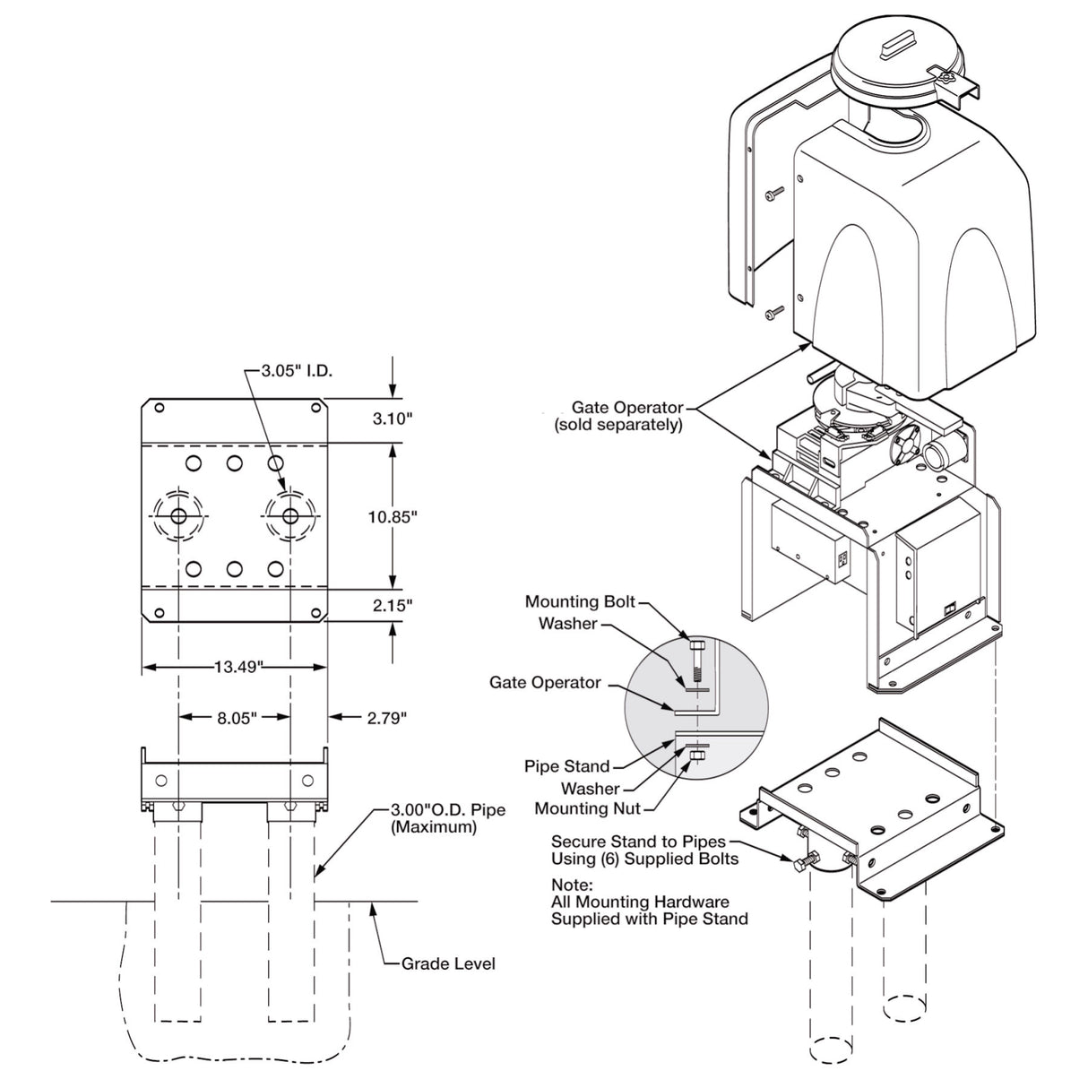 Soporte de tubería Viking VAG5PSKT