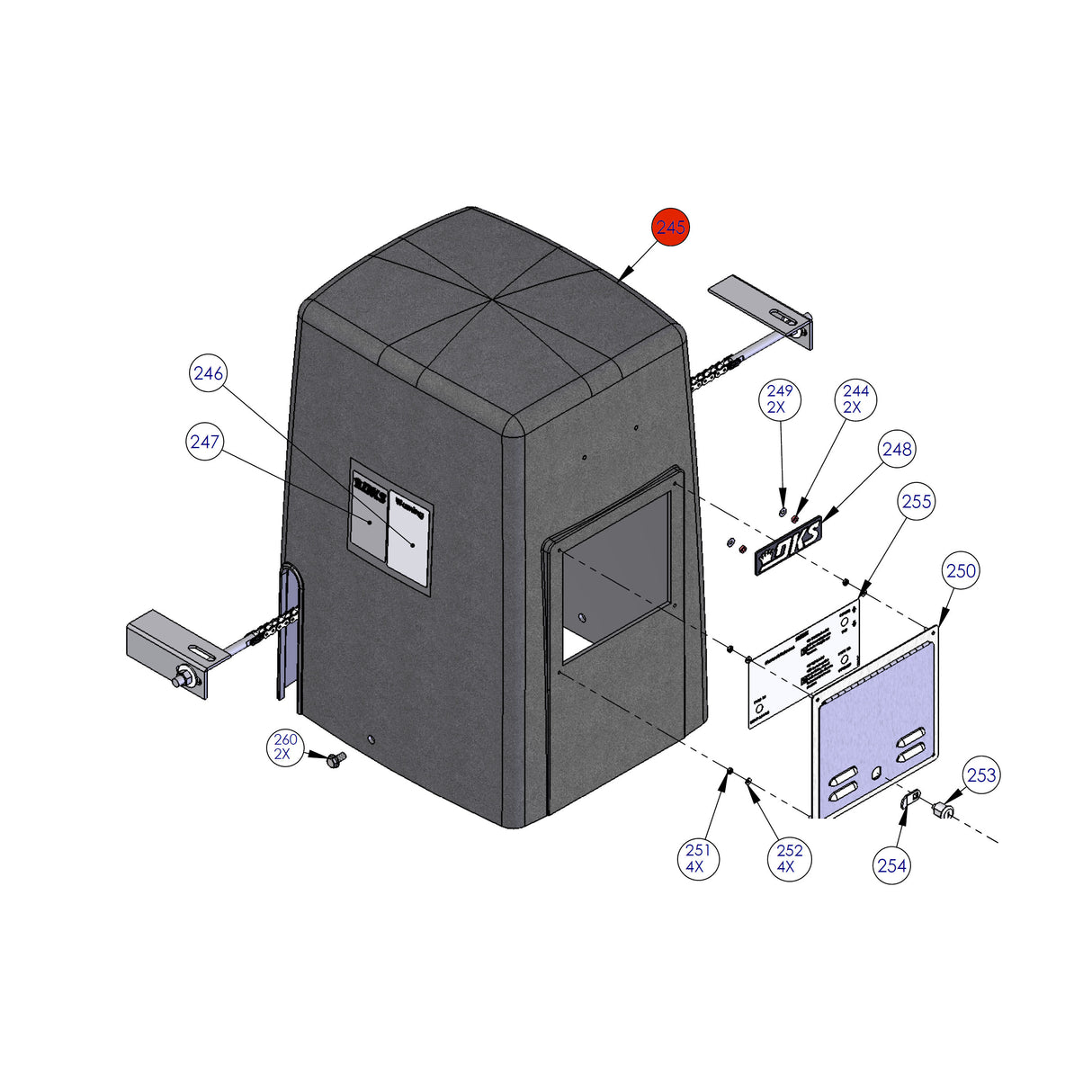 Doorking 9000 Parts List