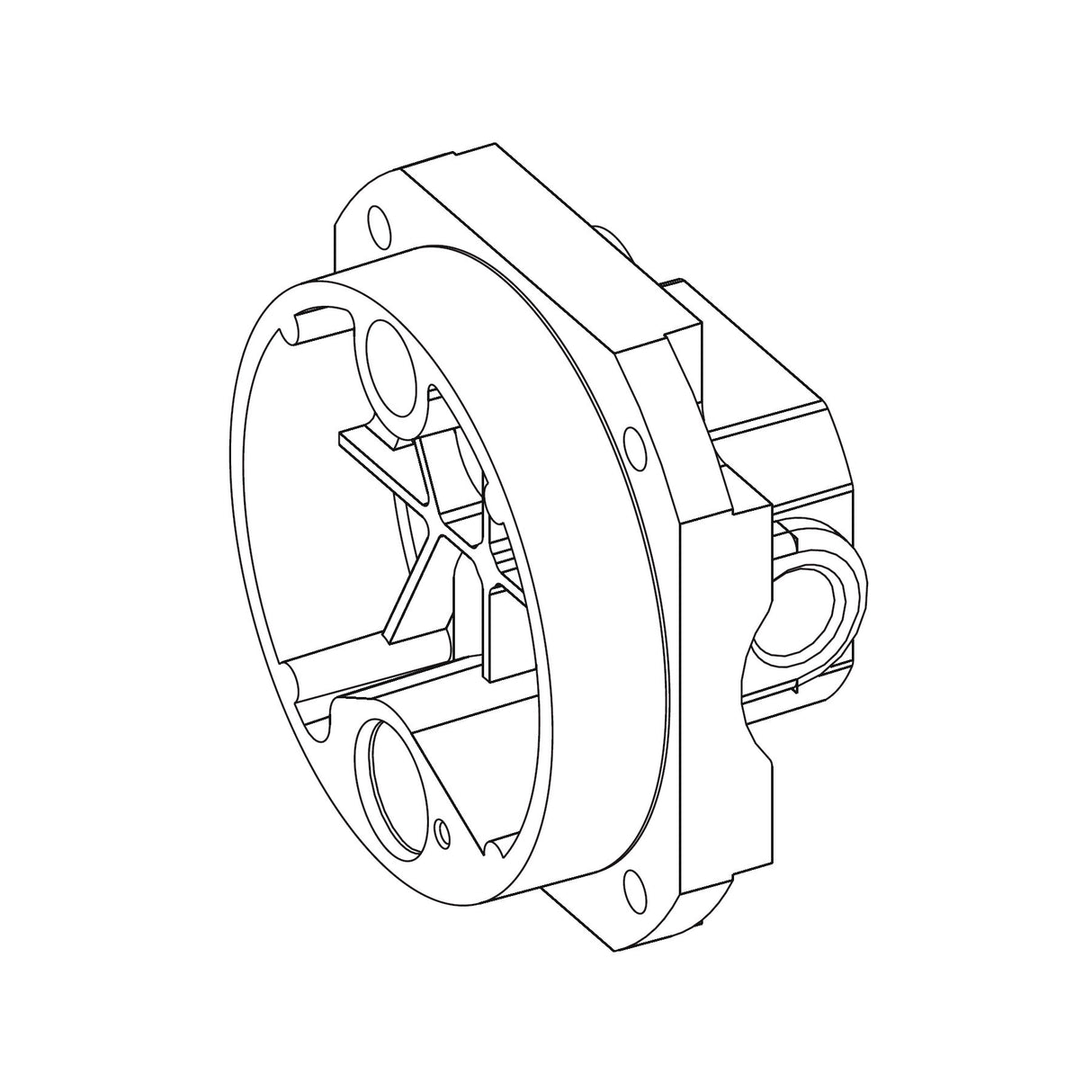 FAAC 7171485 Rear Flange, diagram