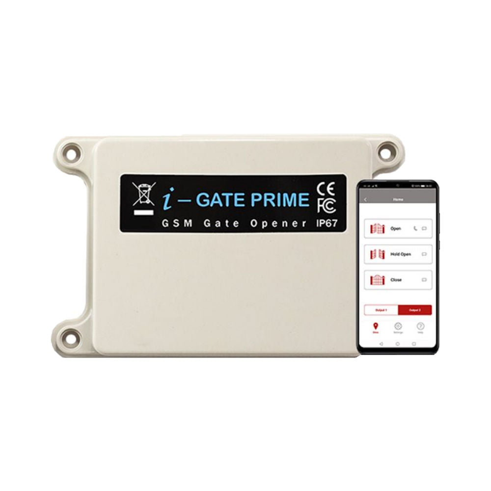 AES IGATE-PRIME-US 4G GSM Switch shown with a smartphone