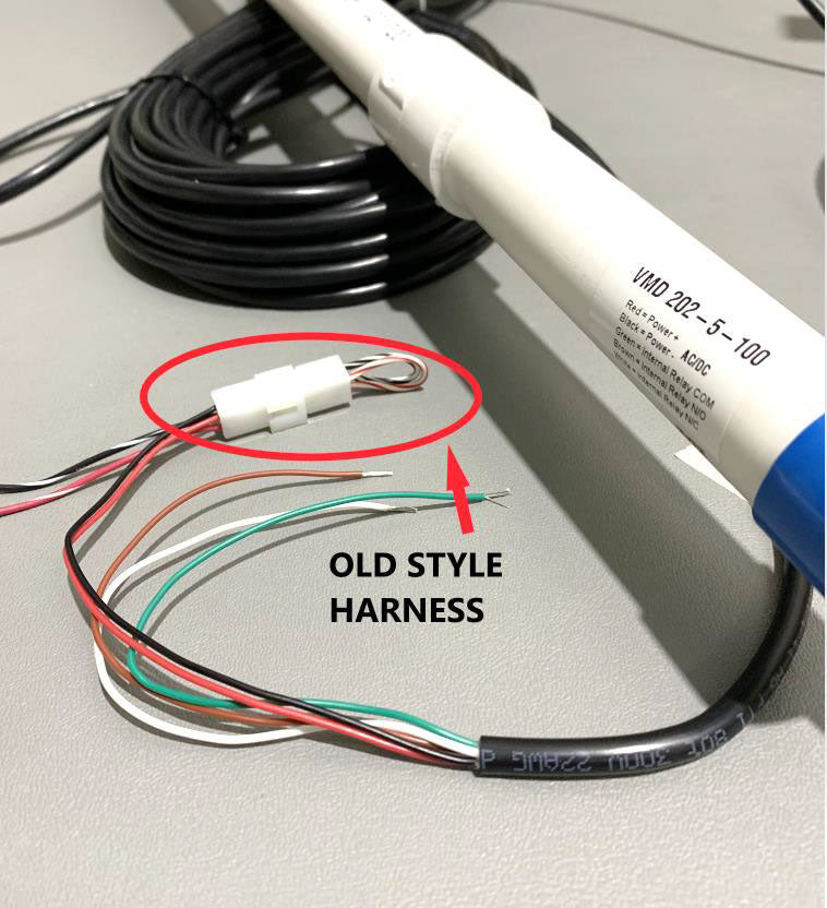 EMX VMD202 Vehicle Motion Sensor, showing old style harness