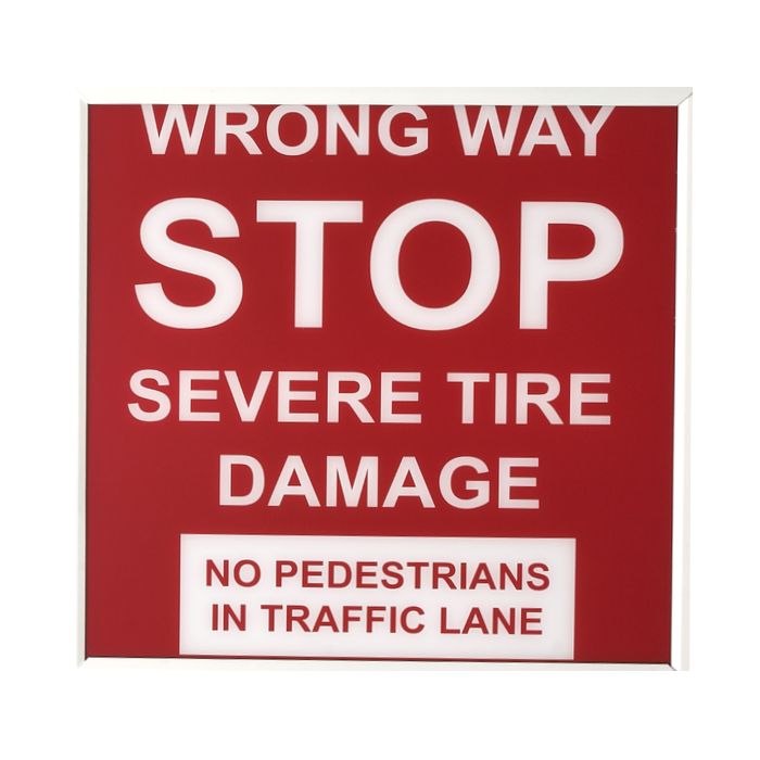 Doorking 1615-032 Warning Sign Replacement Panel (Red)