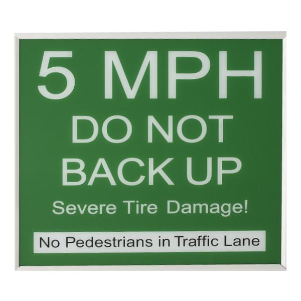 Doorking 1615-034 Warning Sign Replacement Panel (Green)