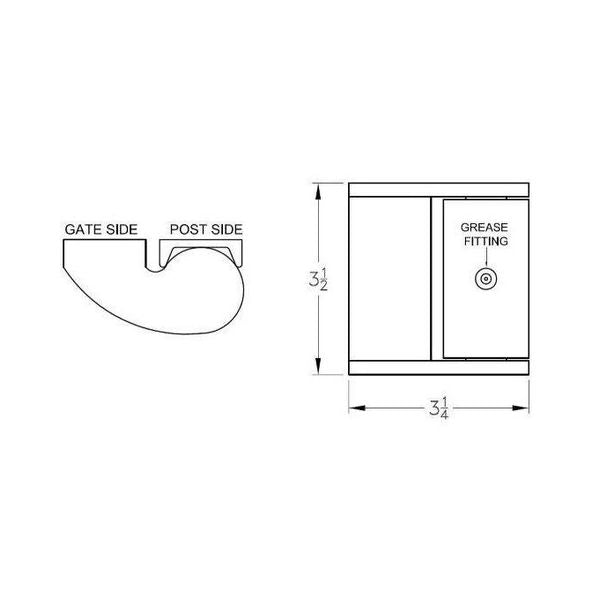 Liftmaster 2060Z Gate Hinge Dimensions