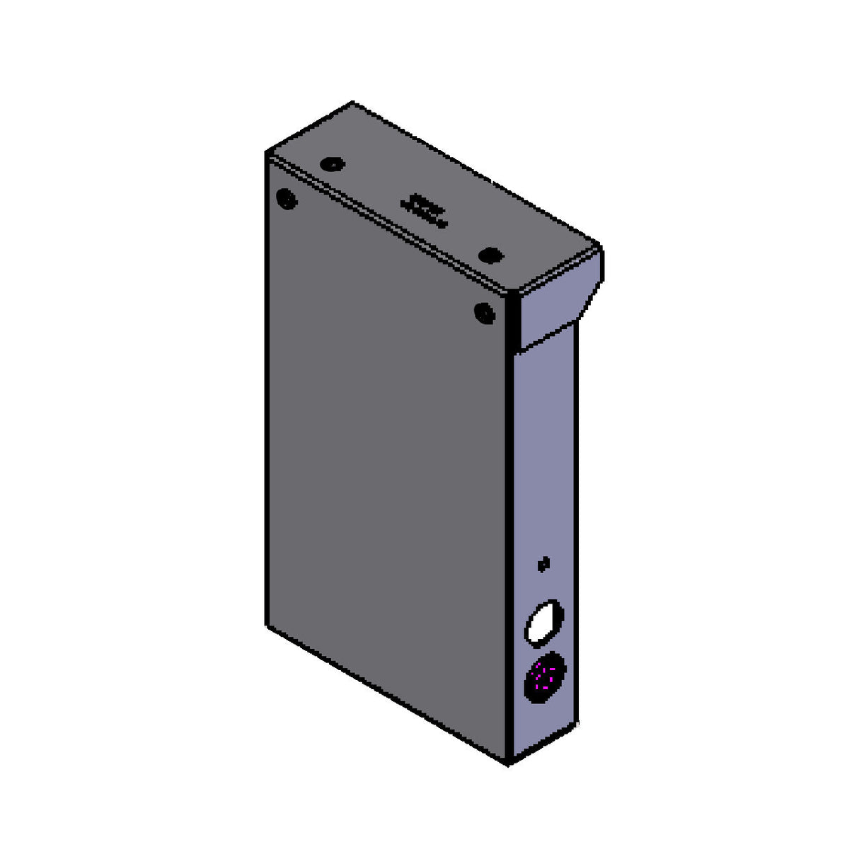Soporte de caja de límite Doorking 9350-152