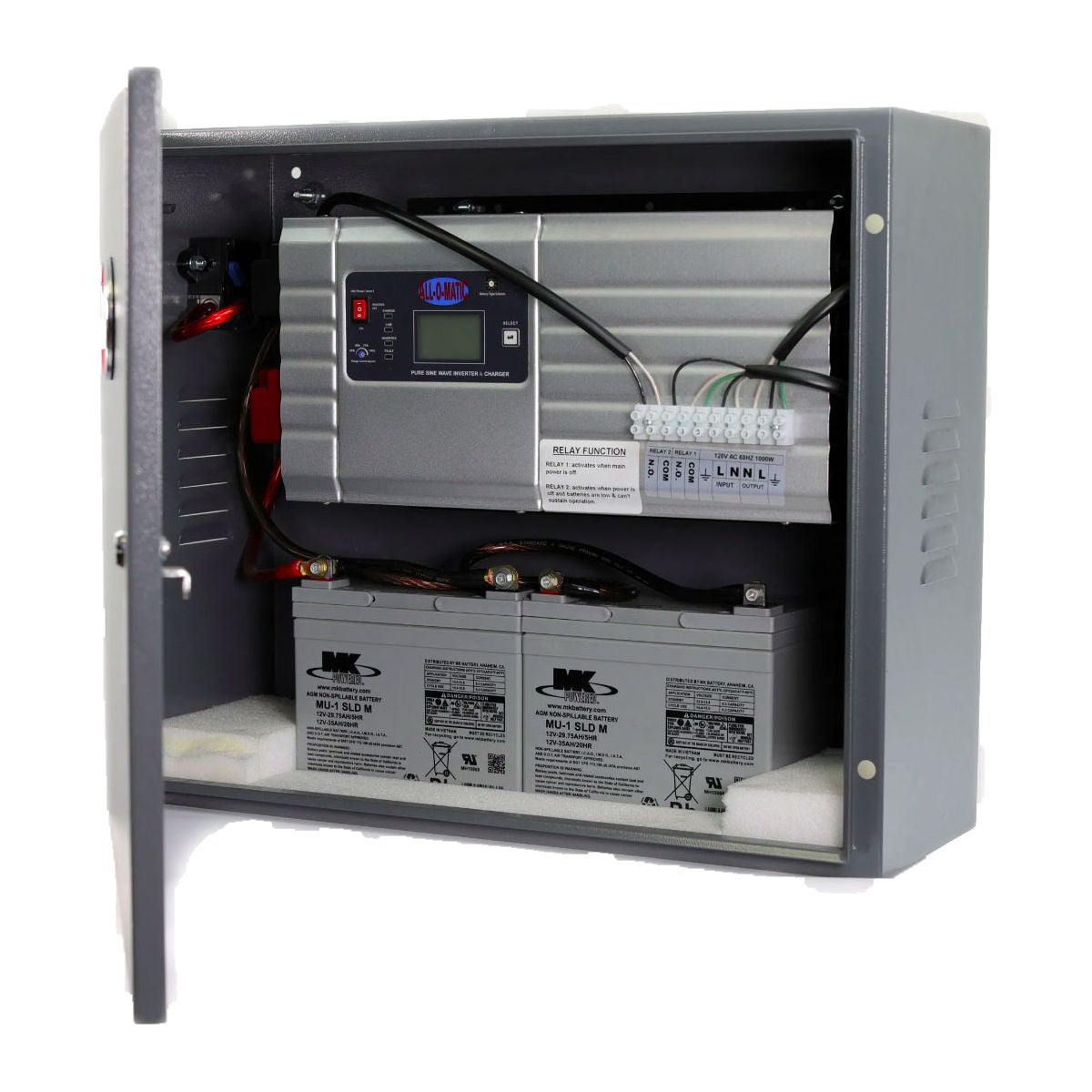 Inversor de potencia All-O-Matic APS-4000-48 con respaldo de batería