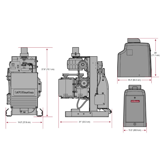 Liftmaster CSW200101UL Dimensions
