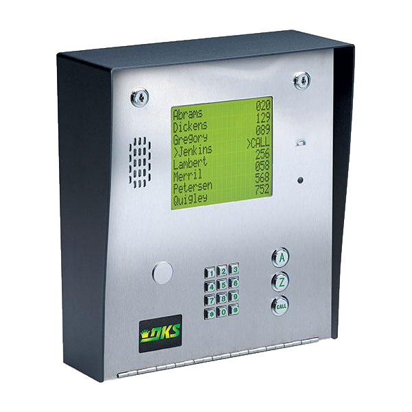 Doorking 1837-090 Telephone Entry System, with black hood