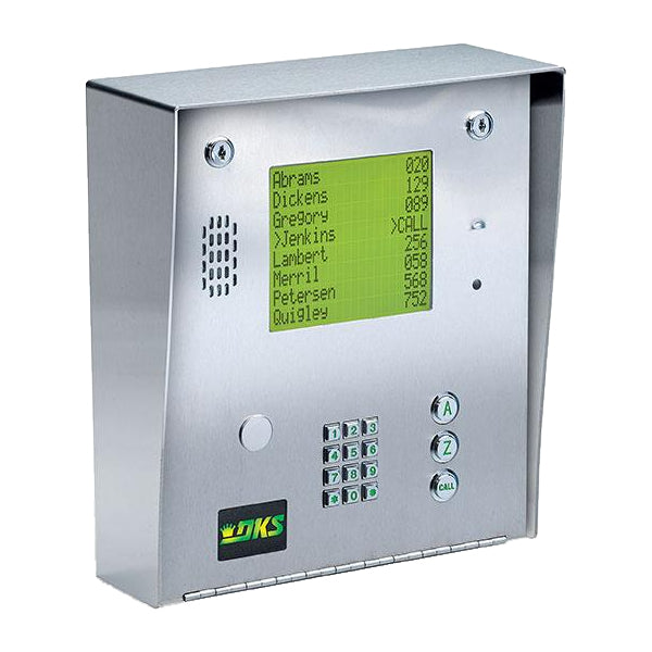 Doorking 1837-090 Telephone Entry System, with stainless steel hood