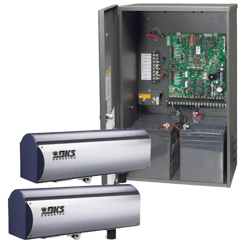 Doorking 6004 Dual Swing Gate Opener Kit 24v Ready For Solar