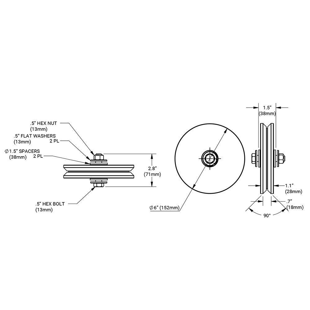 D&D CI2615 dimensions