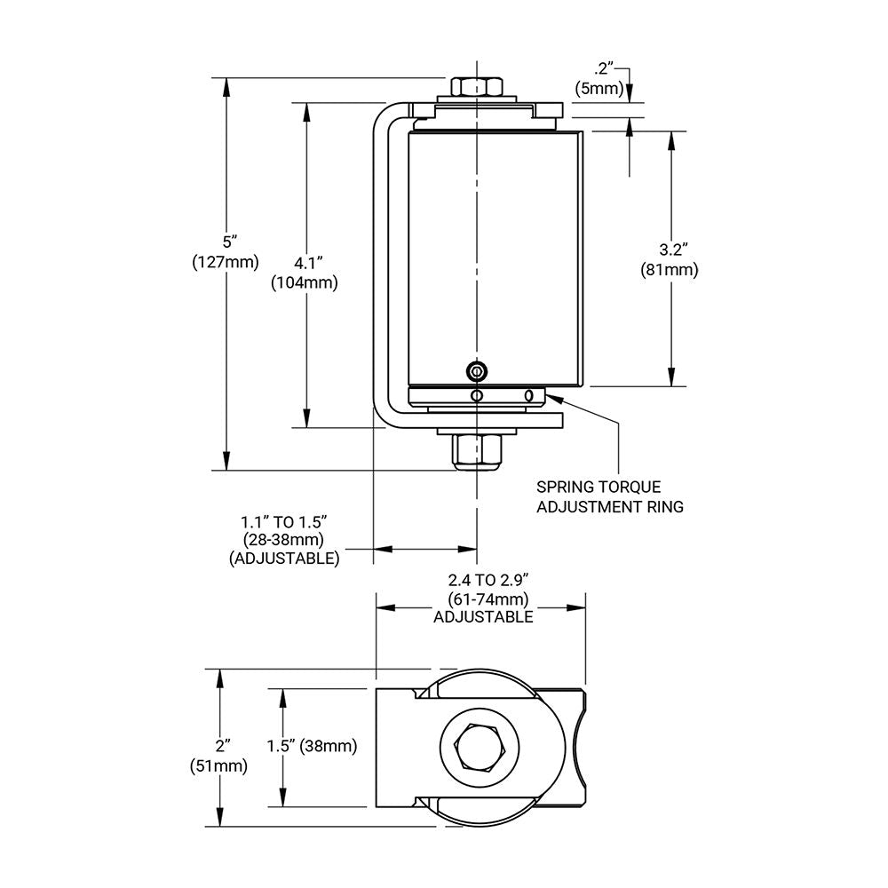 D&D CI3850 Measurements