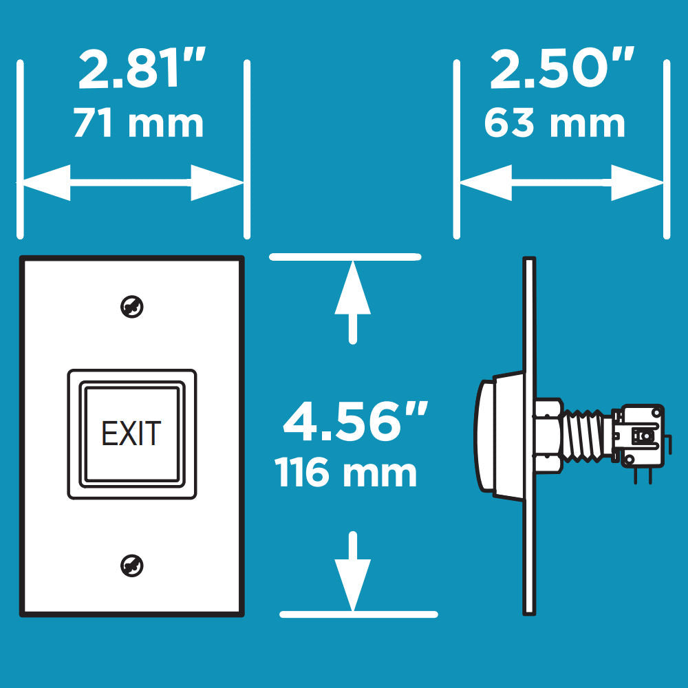 Doorking 1211-080 measurements