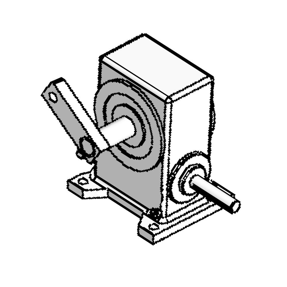 Doorking 1601-027 Replacement Gearbox, diagram