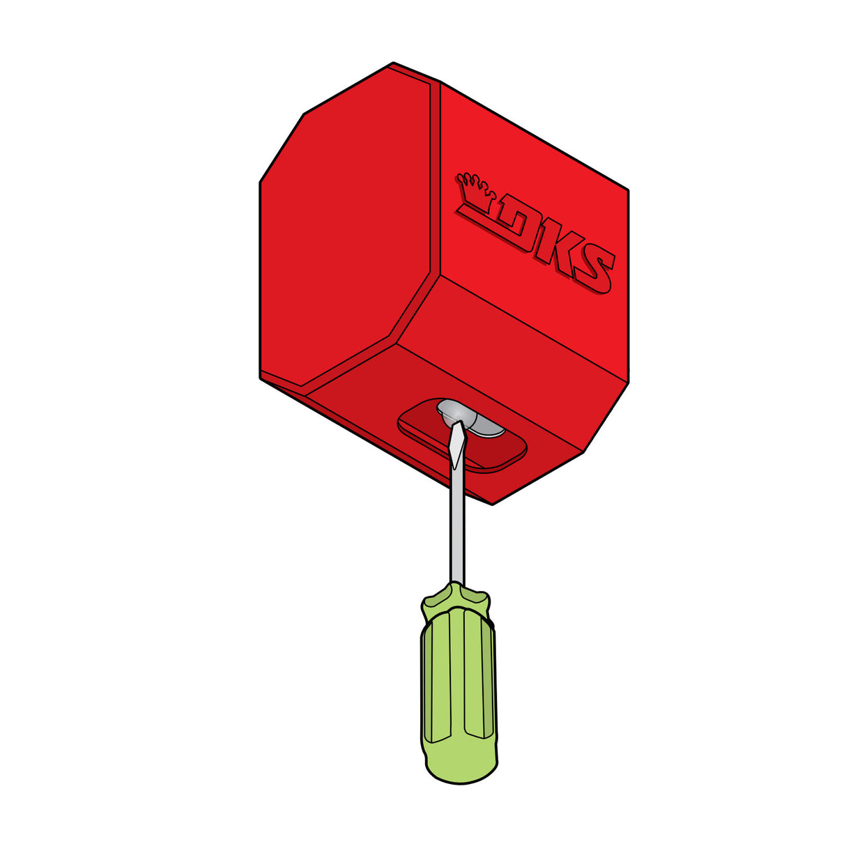 Doorking 1601-208 Spring lock feature