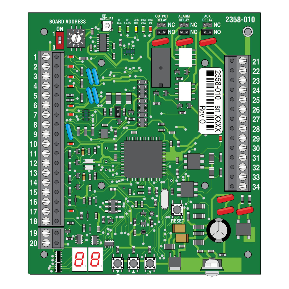 Doorking 2358-010 Tracker Expansion Board for Access Systems, illustration