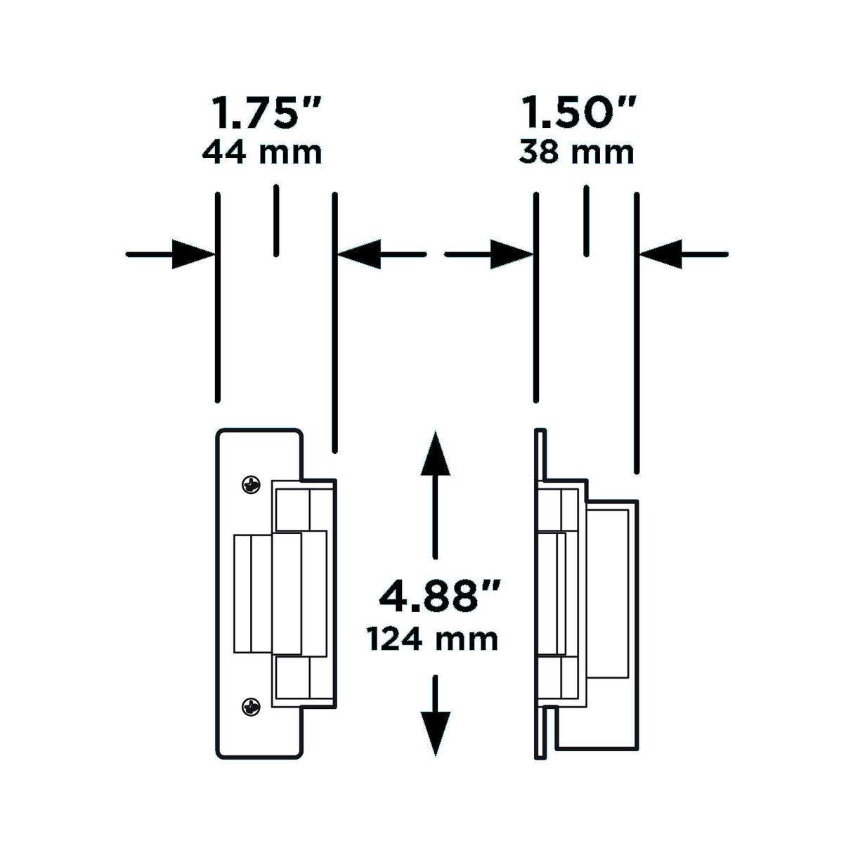 Abrepuertas eléctrico Doorking DKES-C2-1FS (a prueba de fallas)