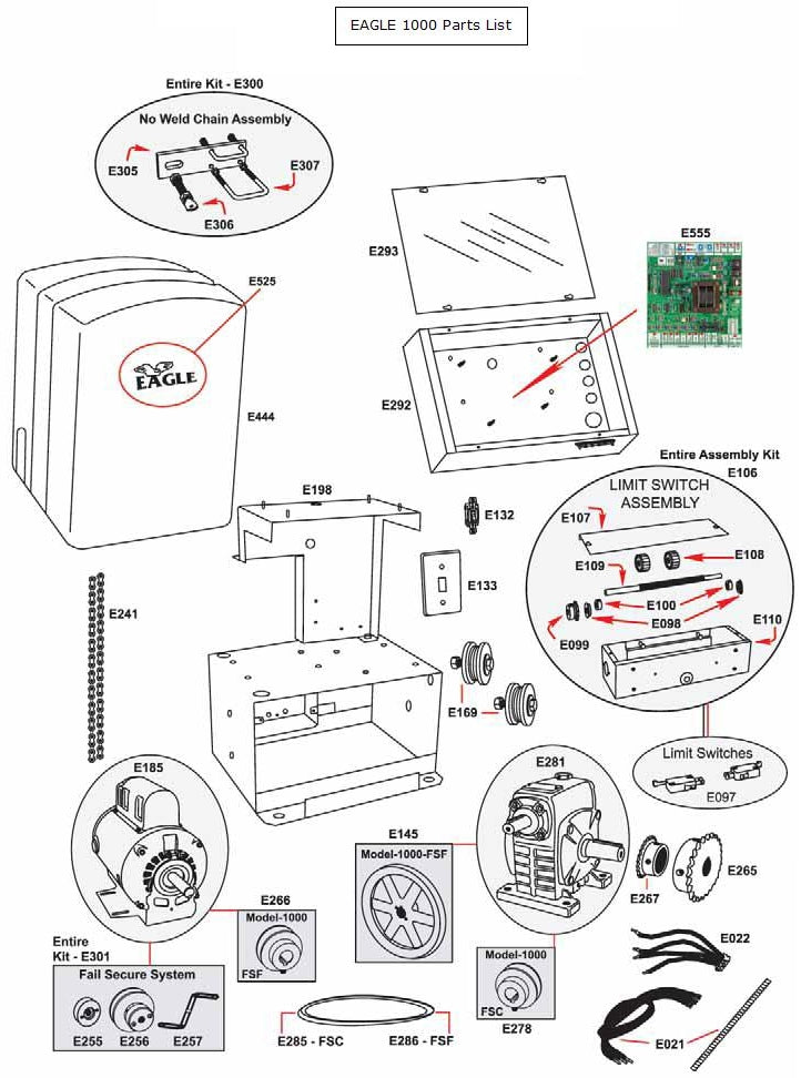 Eagle E444 Operator Cover