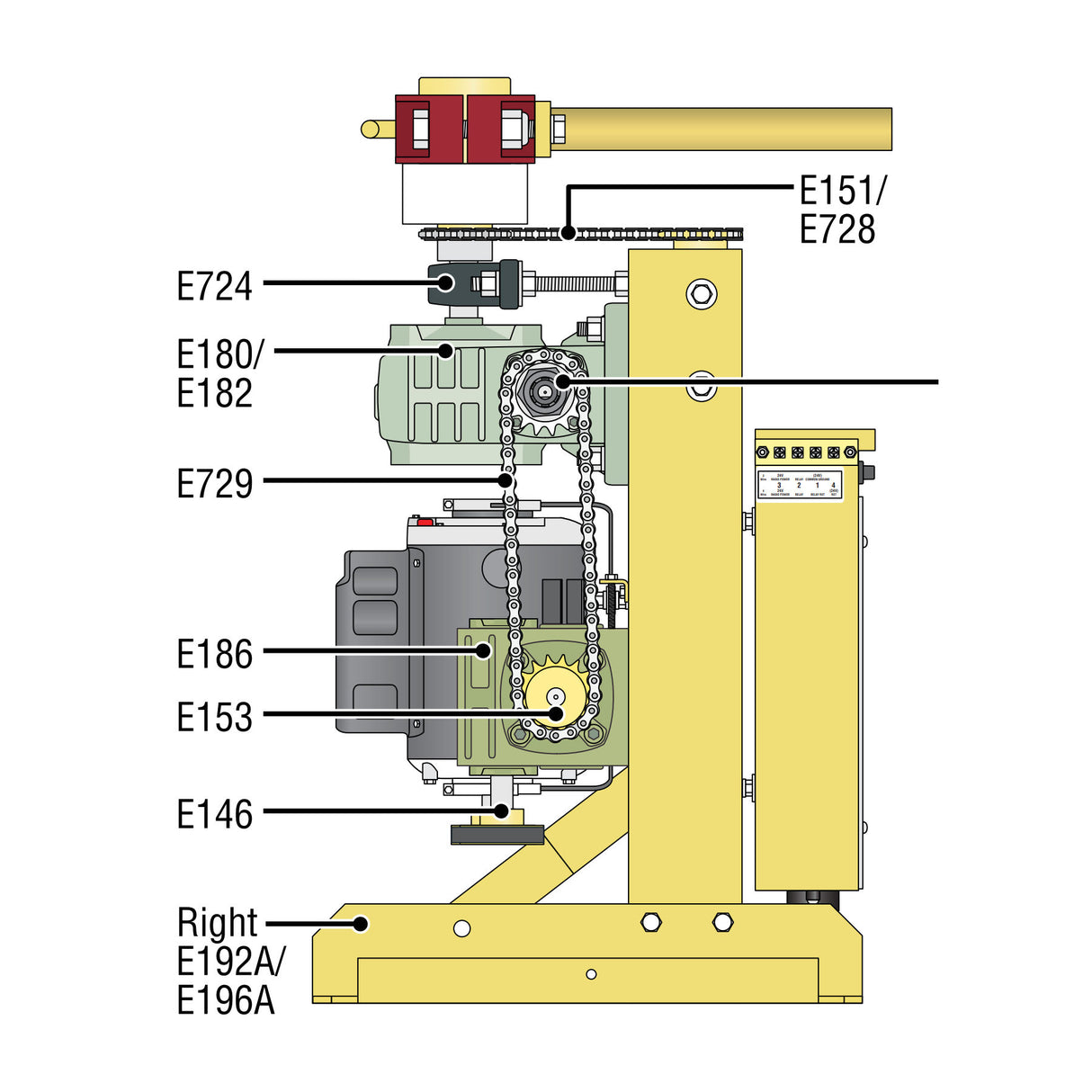 Eagle E724 Pillow Block, illustration