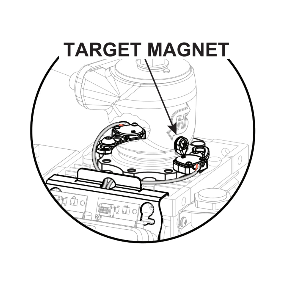 HySecurity MX4265 Target Magnet, parts diagram