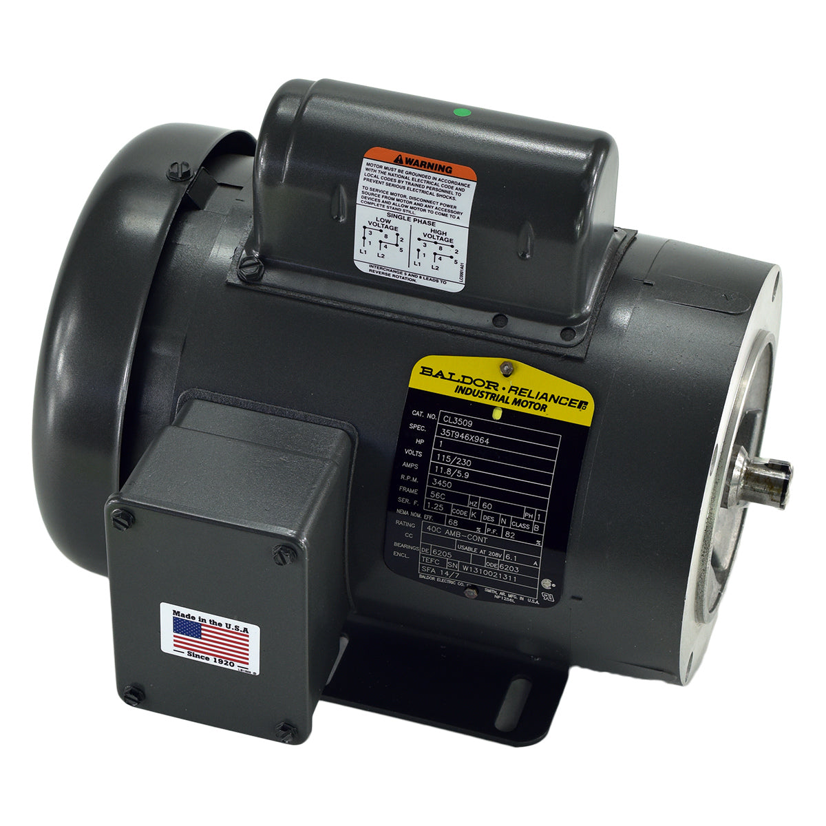 LiftMaster K20-1100 Motor 1 HP 115/230V 1PH | Elitegates.net