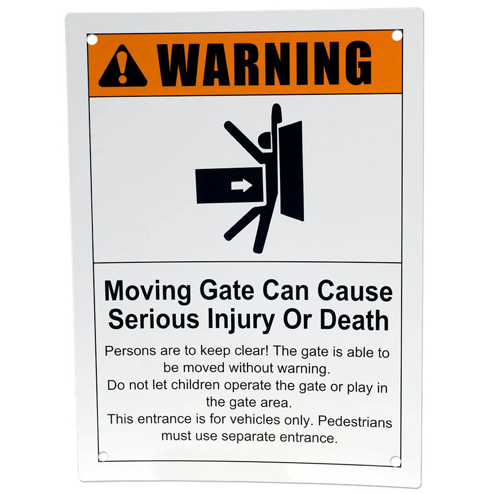 Elite Warning Sign For Gates