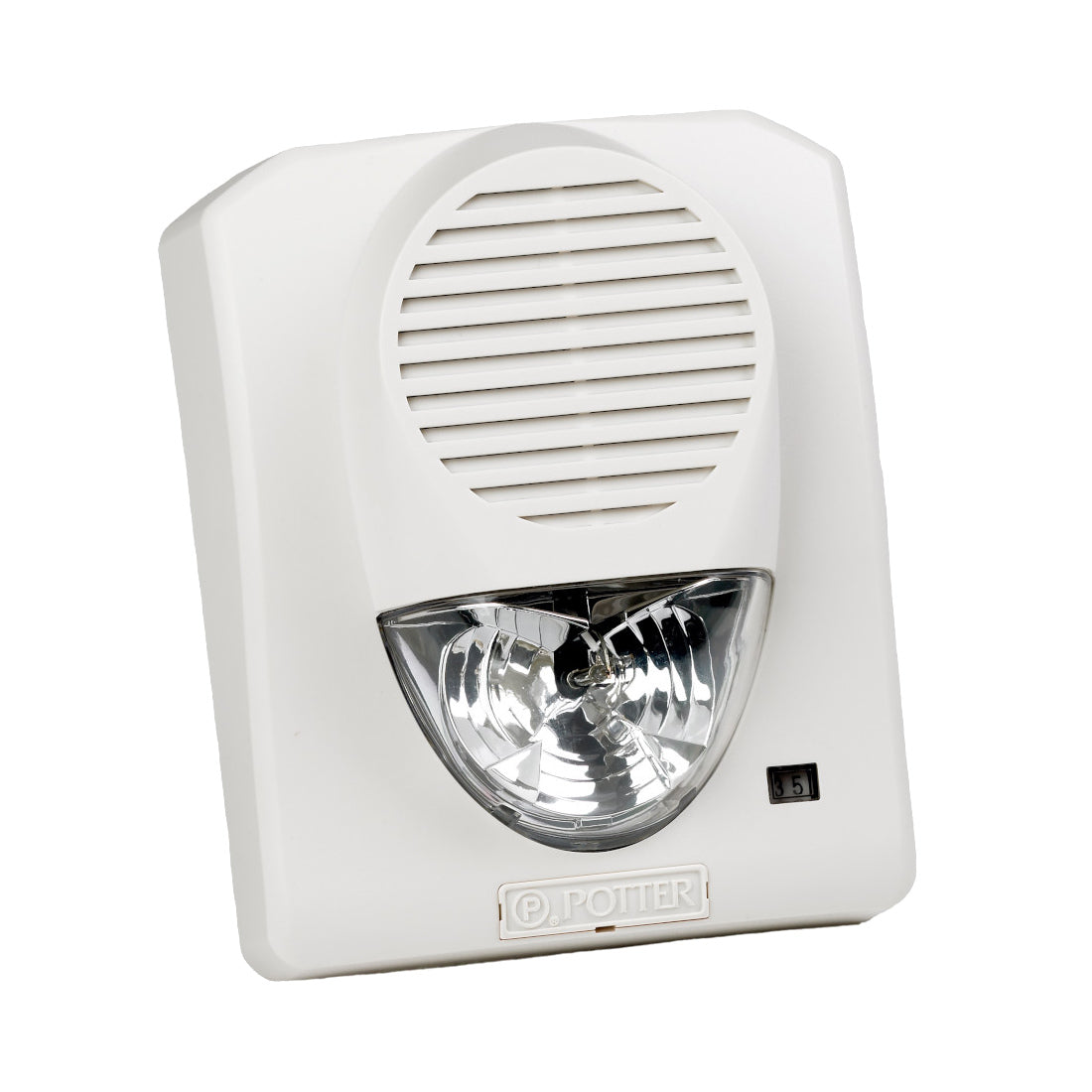 Liftmaster K74-17750 Fire Rated White 2-Wire Horn Strobe 115VAC