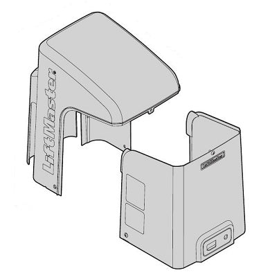 Liftmaster K77-37183 Cover shown in 2 pieces