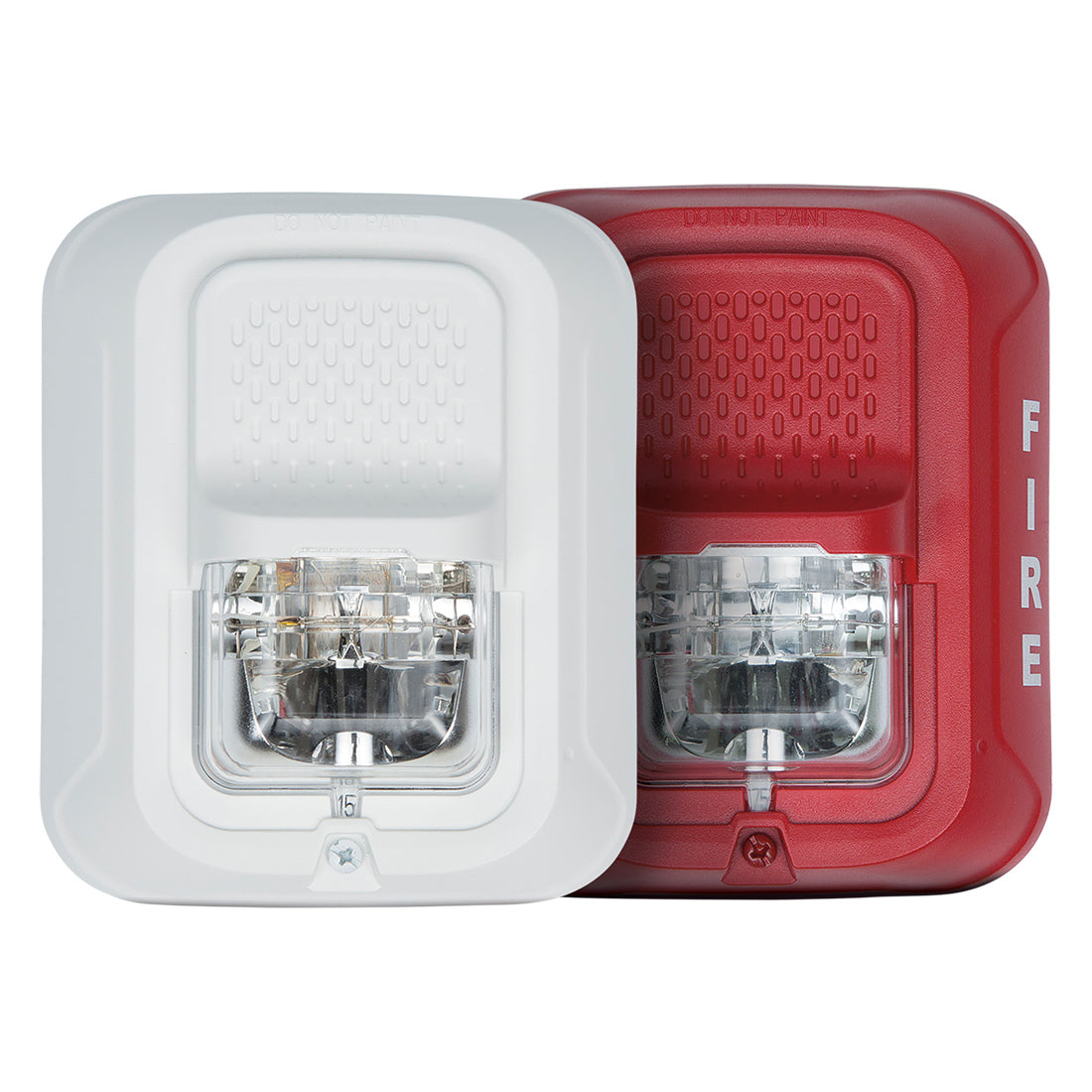 Liftmaster LMS24W blanco liso de 2 hilos, luz estroboscópica de 12/24 VCC