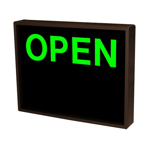 Signal Tech Lane Open/Closed LED Sign, showing "Open" message