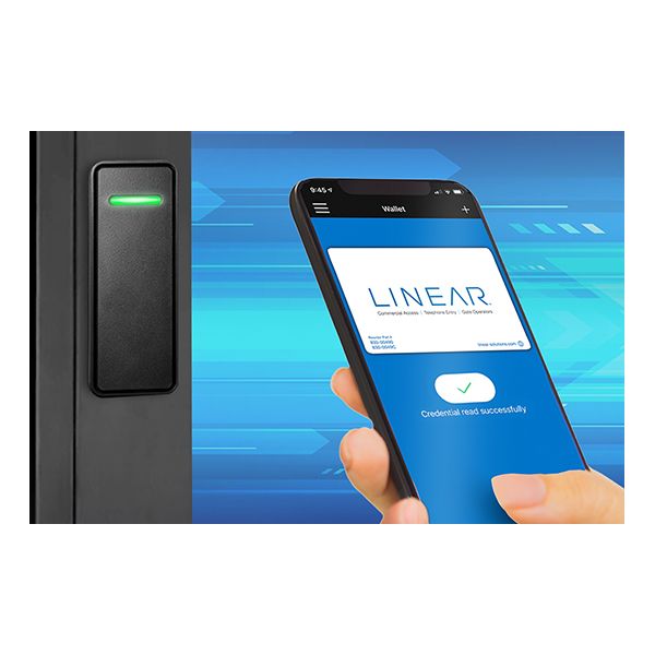 Linear BT125-W shown using a smartphone