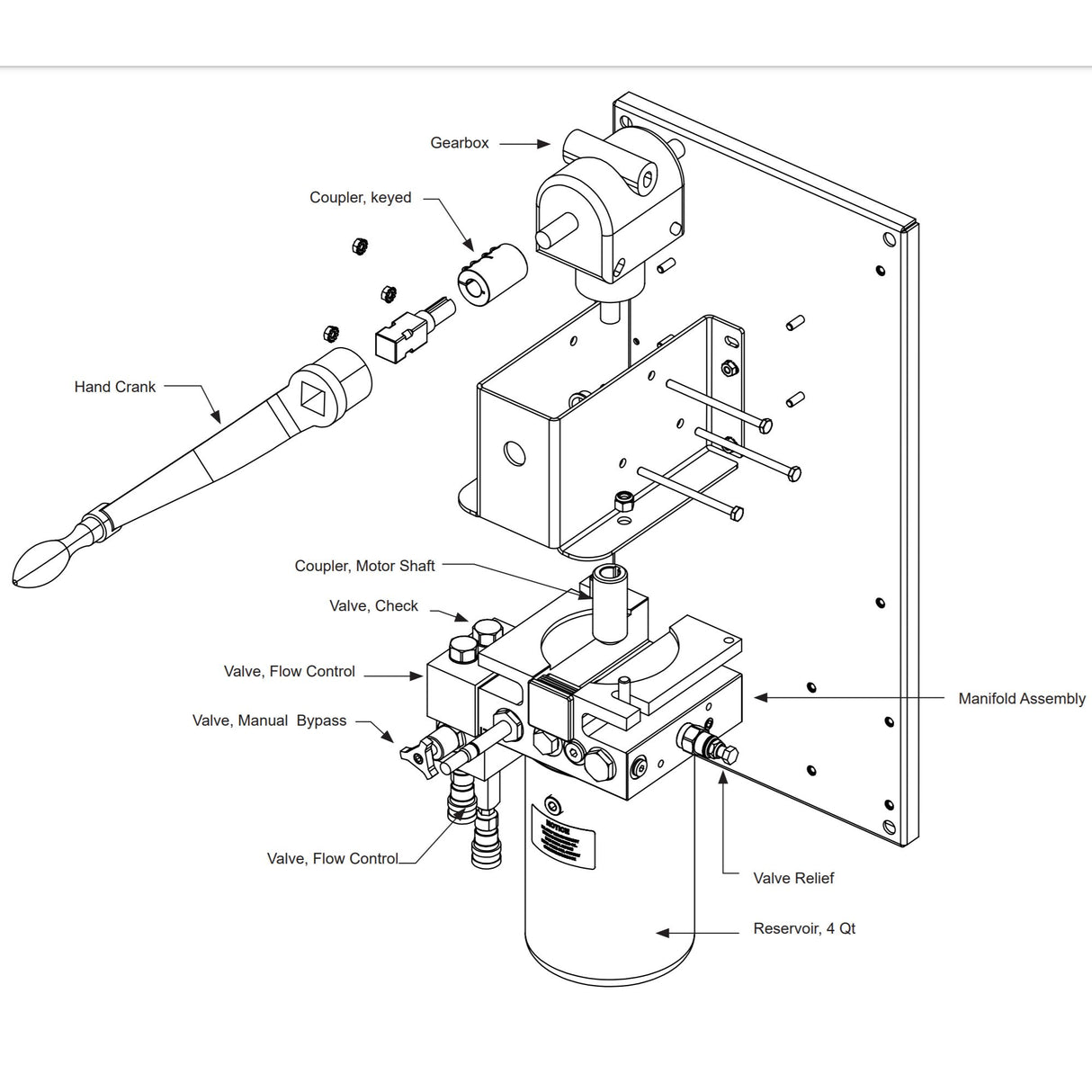 Hysecurity MX000352 Manifold Check Valve, parts diagram