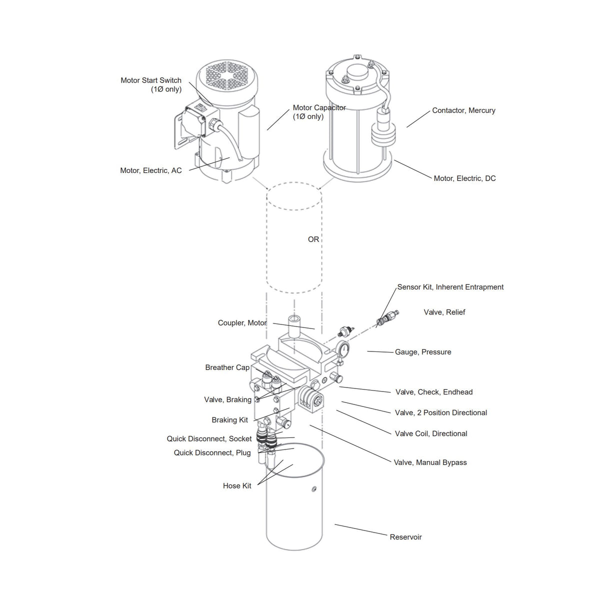 Hysecurity MX000445 Motor hidráulico RS-10 pulgadas Hydralift