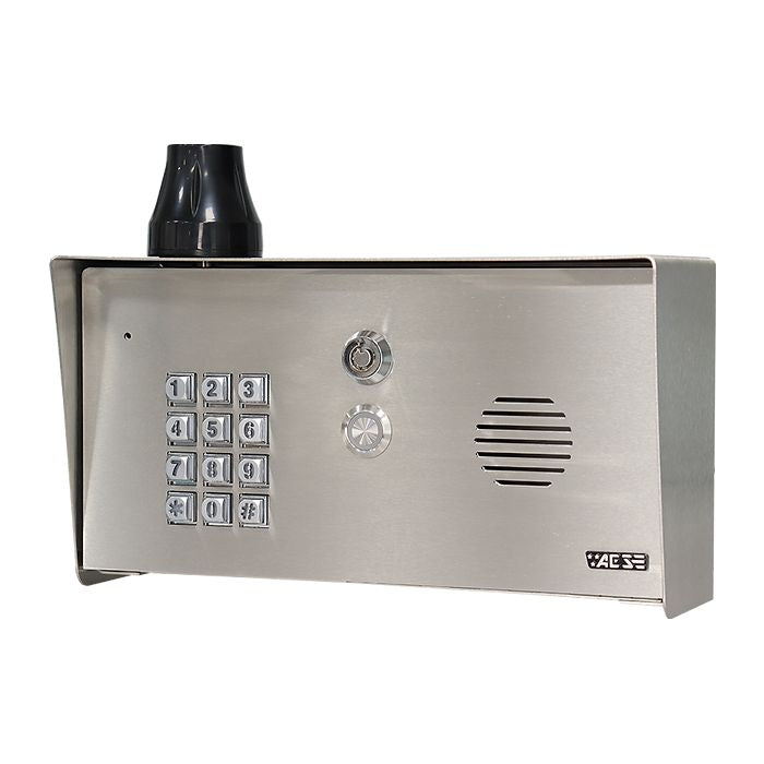 AES PRIME7-PSK-US Steel Pedestal Mount Cellular Intercom