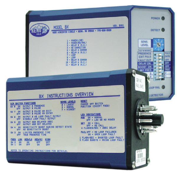 Reno BX4 Loop Detector front and back