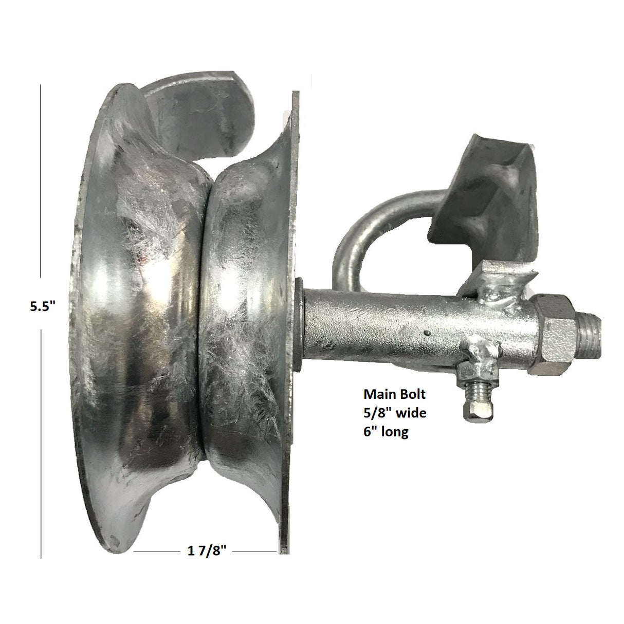 Elite Chainlink Track Wheel Assembly measurements