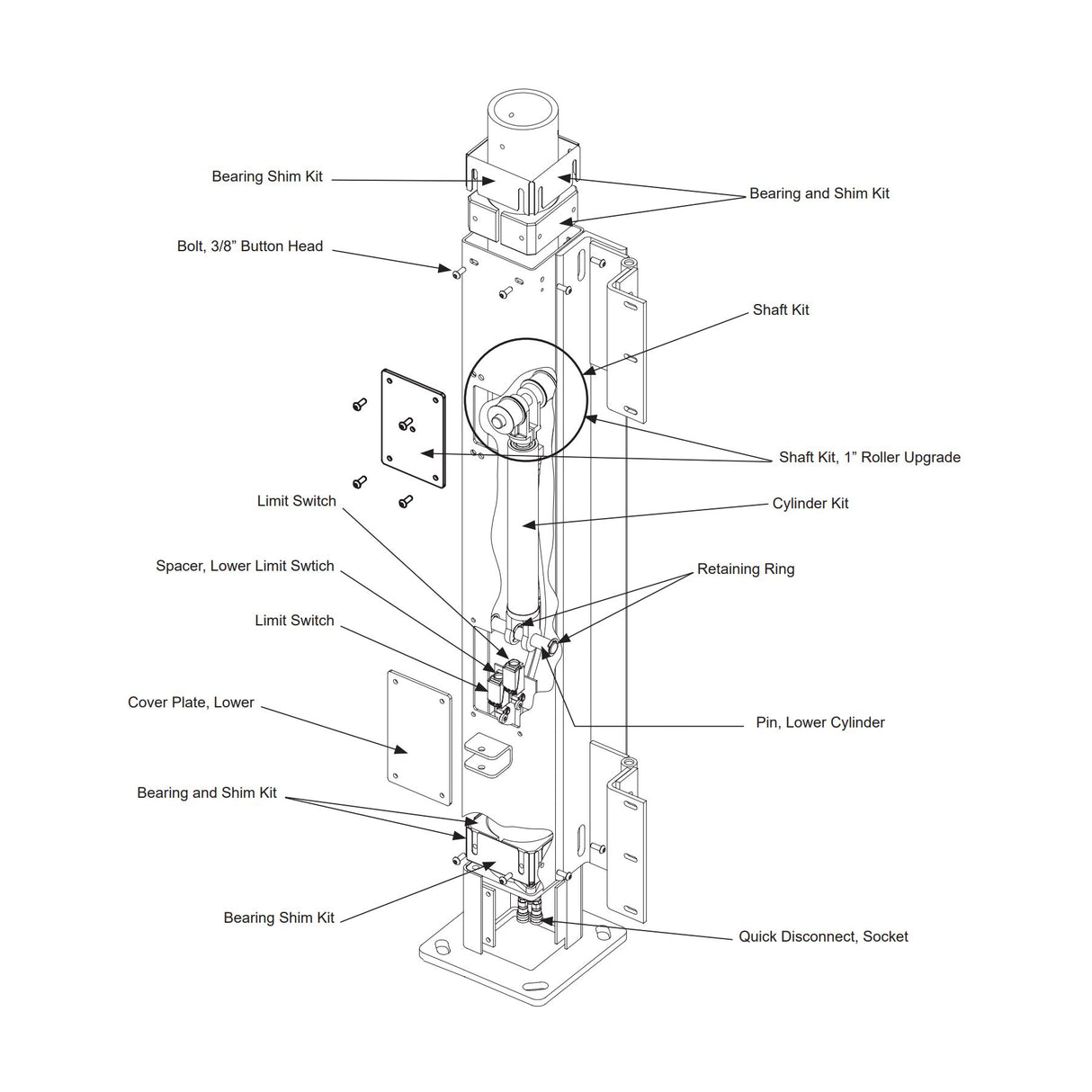 swing riser parts list