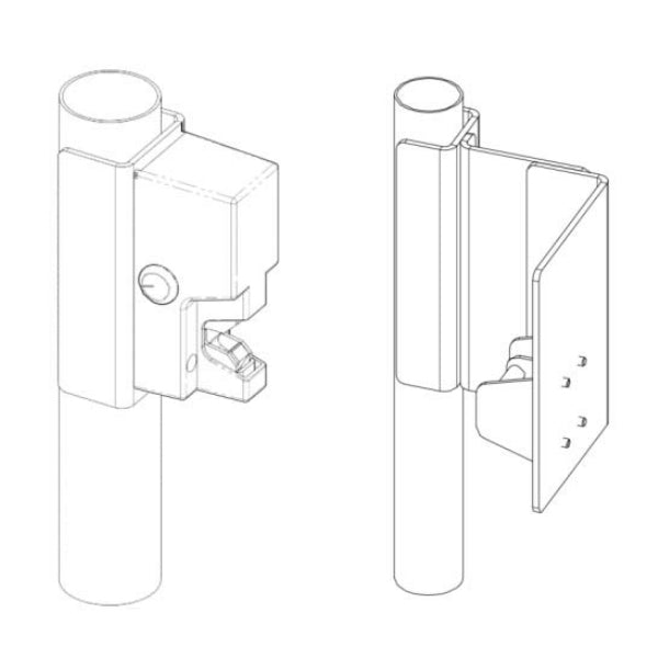 Securitron FMK-SW Mounting Bracket Swing Gates, illustration