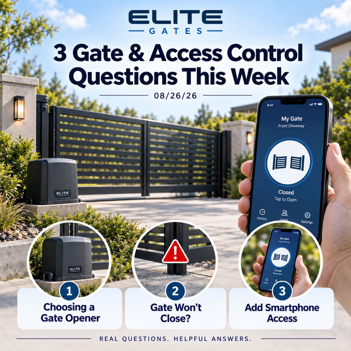 3 Gate & Access Control Questions This Week | 08/26/26