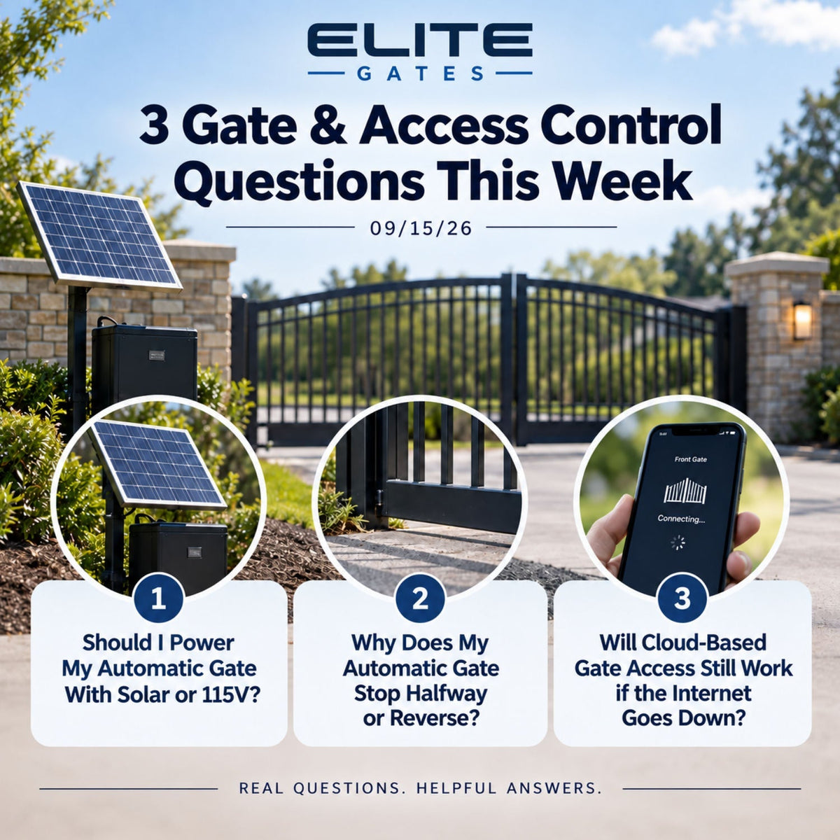 3 Gate & Access Control Questions This Week | 09/15/26