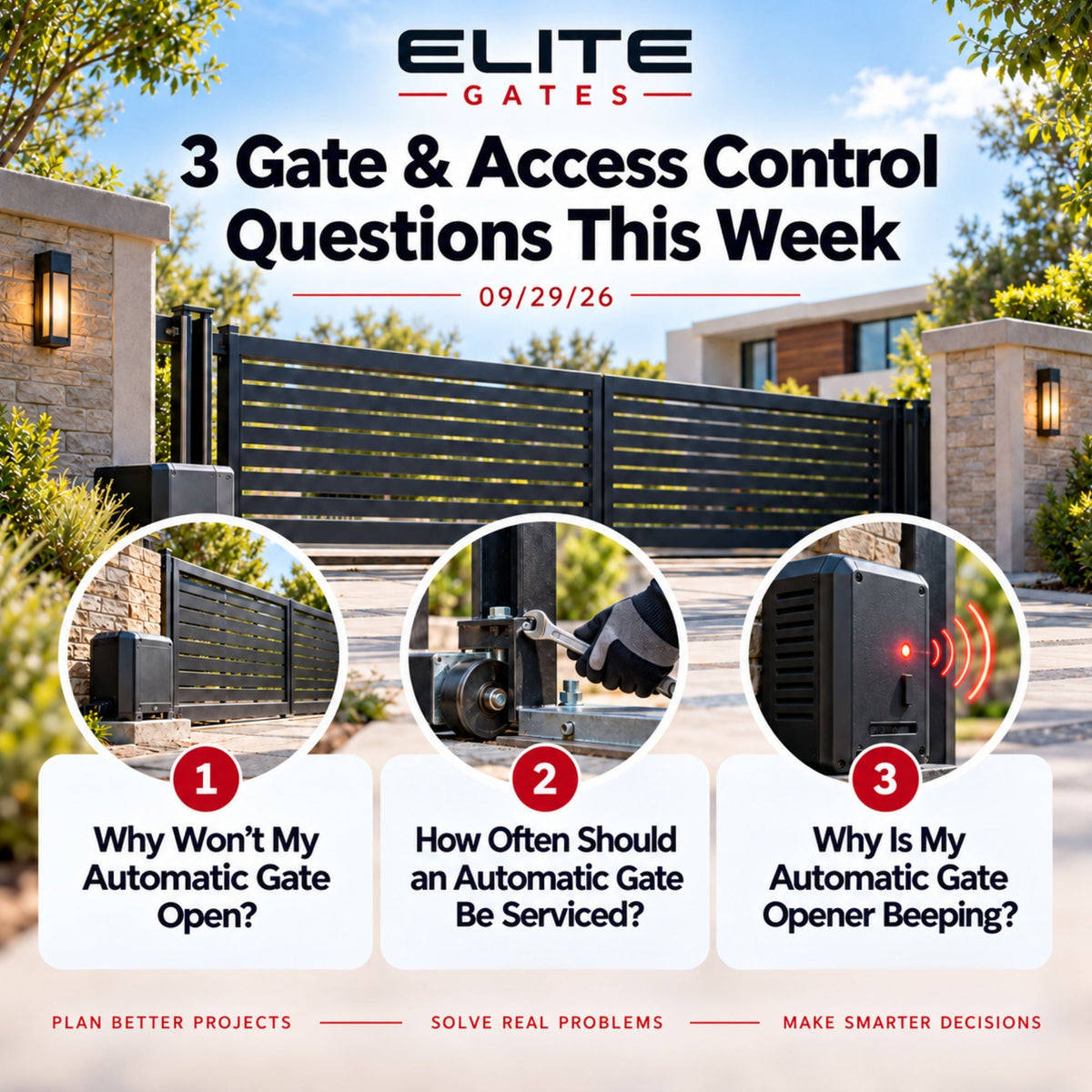 3 Gate & Access Control Questions This Week | 09/29/26