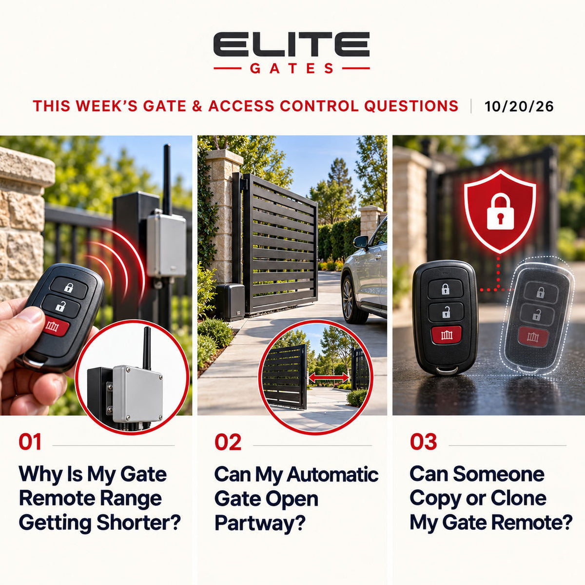 Gate & Access Control Questions This Week | 10/20/26