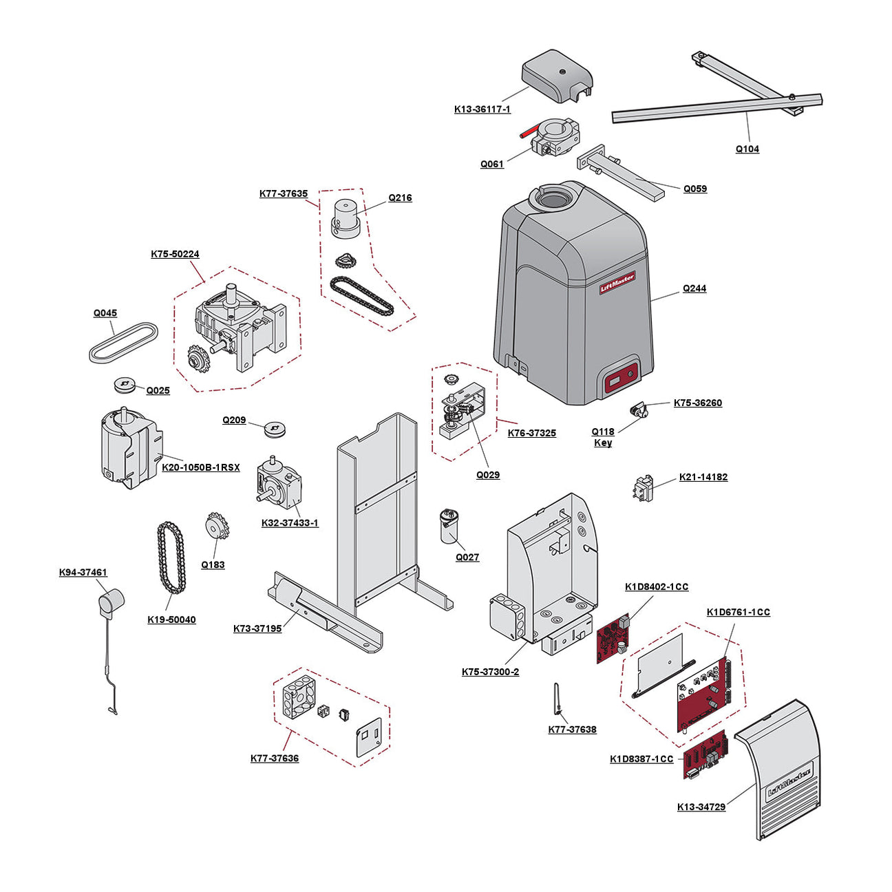 LiftMaster CSW200UL Replacement Parts & Accessories | Elitegates.net