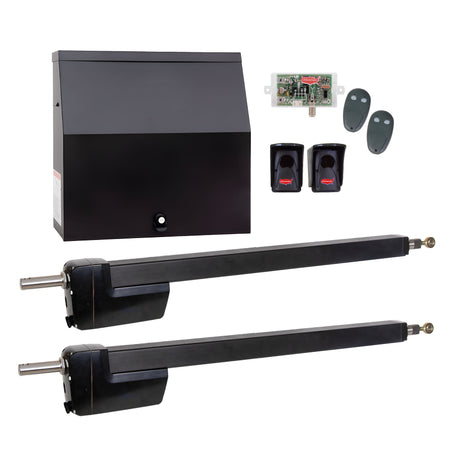 USAutomatic Ranger HD Dual-Swing Gate Operator Kit with Metal Cabinet | Elitegates.net