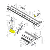 Doorking 1150-226 Rail Assembly For 10 Ft. High Gate