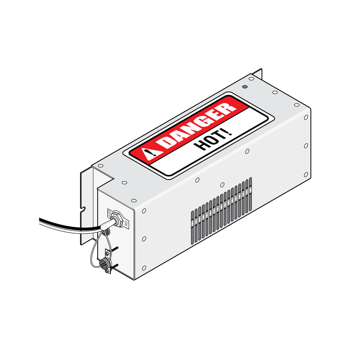 Doorking 1601-154 Heater Kit with fan, top view